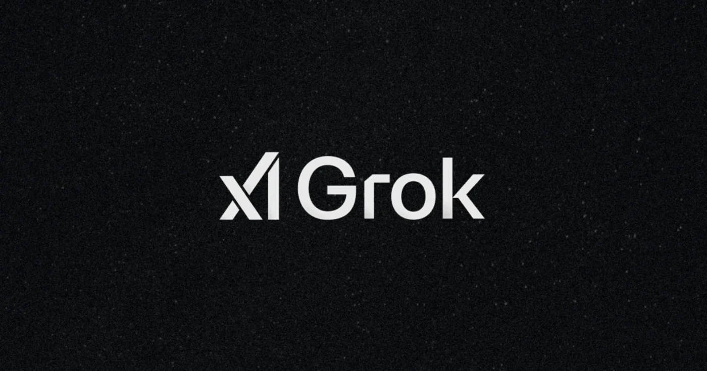 Grok-logo van X, de AI-chatbot die onder vuur ligt vanwege het maken van deepfakes en gemanipuleerde beelden